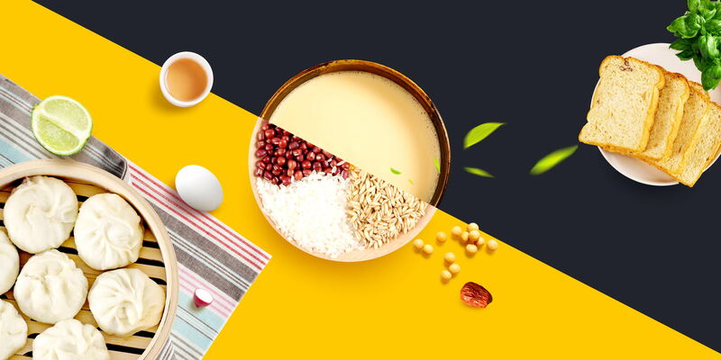 早餐PSD分层高清图，营养新鲜，创意另类，JPG/PSD格式素材下载