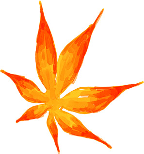 枫叶卡通手绘PNG透明图，节日元素素材下载