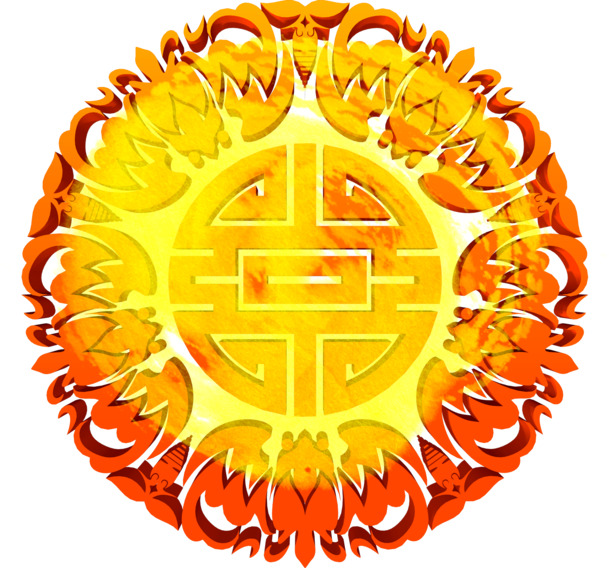 端午节复古花纹PNG素材，高清透明中式传统图案下载