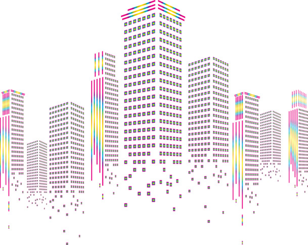 城市楼盘PNG透明装饰素材，高清特效图片，一键下载设计元素