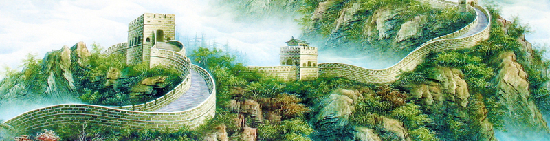 万里长城复古中国风JPG海报背景，高清设计素材免费下载