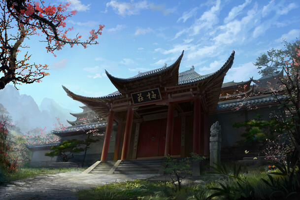 笑傲江湖游戏宣传，卡通手绘PNG透明背景元素，高清下载