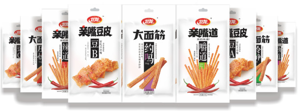 卫龙辣条高清PNG透明包装图片，创意装饰元素，生活用品设计素材下载