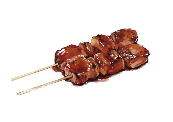烤肉串PNG透明图，高清装饰元素，图案设计素材下载