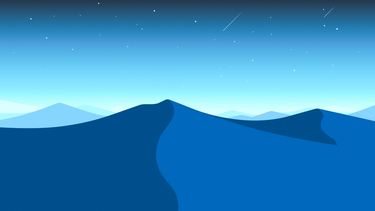 简约山景星空，高清5K桌面壁纸，4K背景图片，5120x2880超清下载