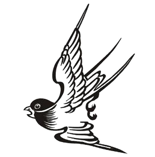 燕子PNG透明图，中国风装饰元素，高清下载