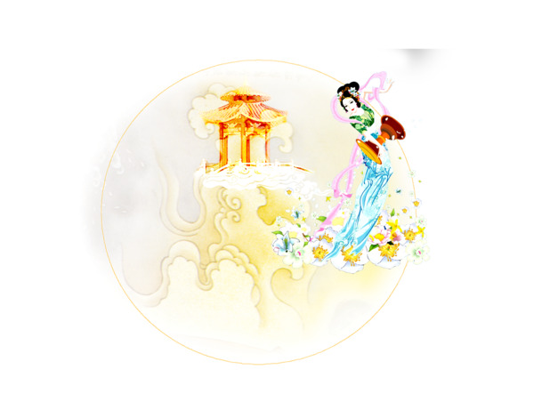 中秋节嫦娥高清PNG透明图片及PSD设计素材，免费下载！