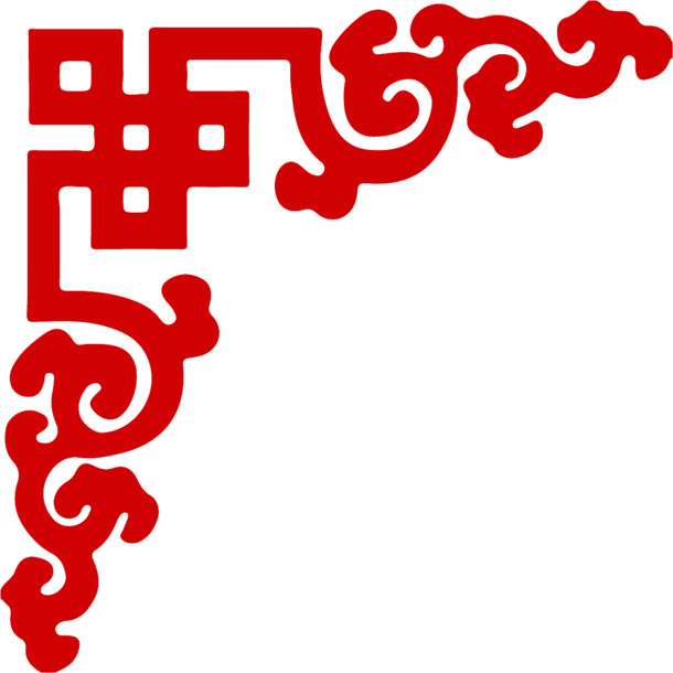 中国风红色边框PNG透明免扣素材，高清AI格式设计元素下载
