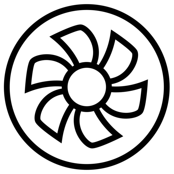 散热风扇与散热孔PNG透明图片，高清免扣元素图标，设计素材一键下载