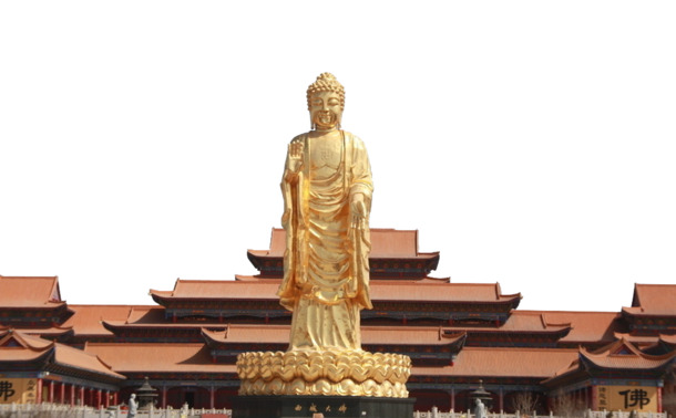 西域大佛高清PNG透明背景图片，摄影风景素材下载