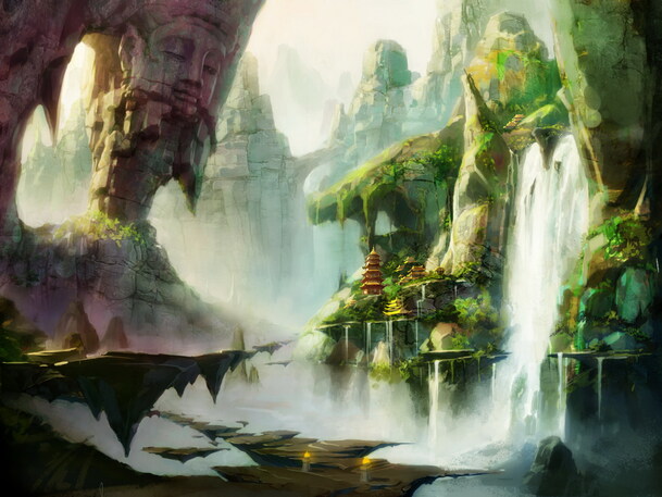梦幻仙境海报素材，高清PNG透明背景，卡通手绘元素，免费下载