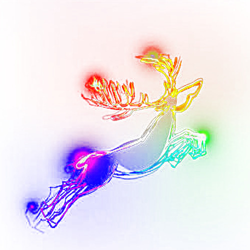圣诞鹿PNG透明图，高清节日元素，设计素材免费下载