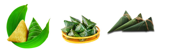 端午节粽子PNG透明图，PSD设计素材，高清节日元素下载