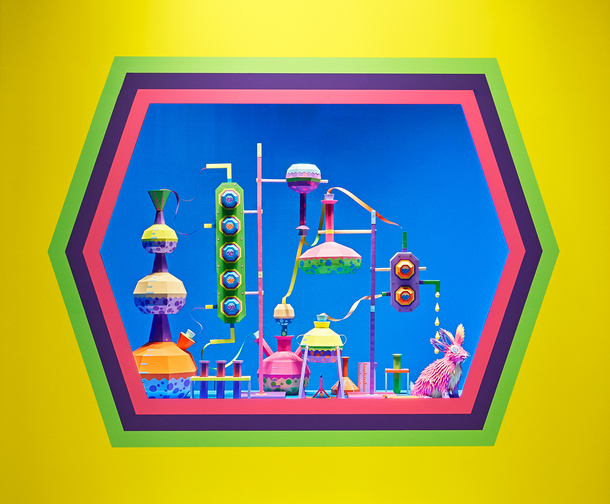 手绘别墅抽象壁画PNG透明背景图，高清设计素材免费下载