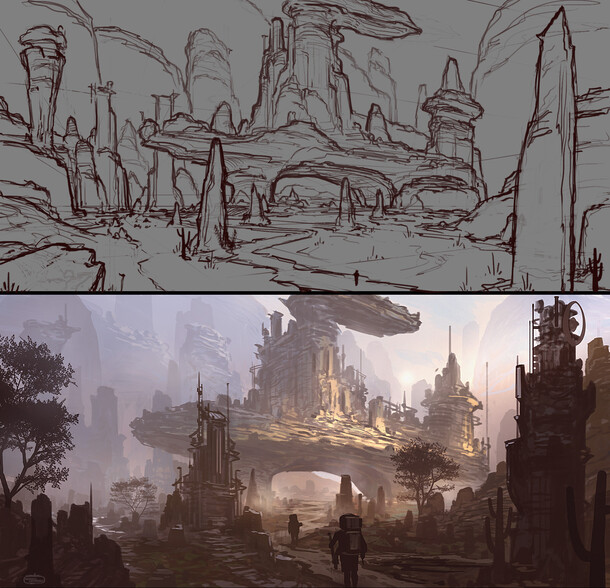 真实场景素描高清PNG，复杂透明背景，卡通手绘元素，设计素材下载