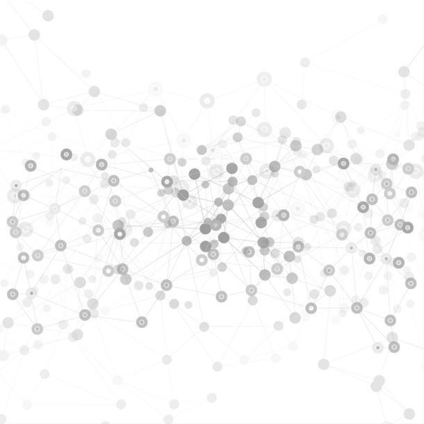 高清PNG线条圆点分子结构漂浮矢量素材，创意装饰特效图片设计下载