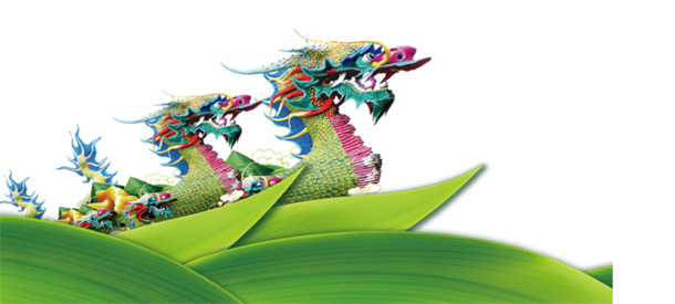 端午龙舟PNG透明图片，高清节日元素，设计素材免费下载