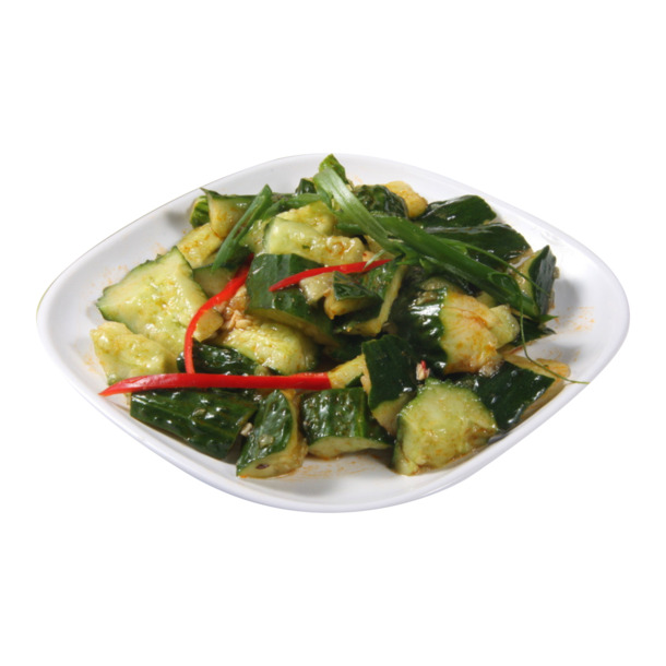 高清PNG透明凉拌黄瓜图片，植物装饰元素设计素材免费下载