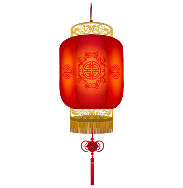 中秋佳节，精美花灯与孔明灯PNG透明图片，节日氛围设计素材免费下载
