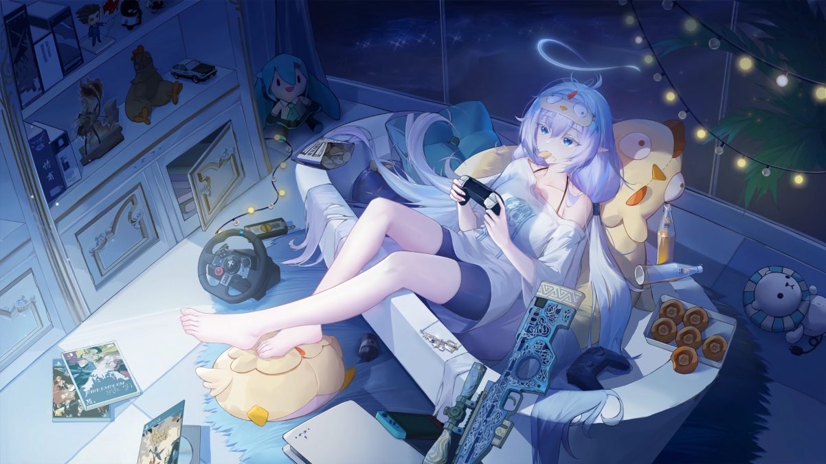 可爱动漫少女4K休闲壁纸，高清3840x2160动漫图片，一键下载