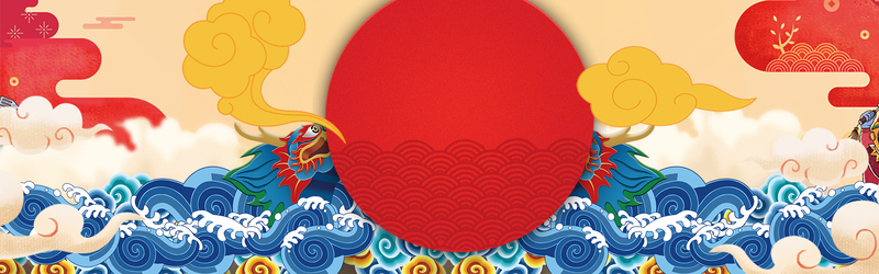 新春促销创意海报，复古中国风高清JPG/PSD设计素材下载