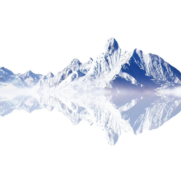淘宝精选，雪山背景PNG透明图，装饰元素PSD素材，一键下载！