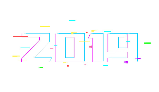 2019抖音风节日元素PNG透明图，元旦、春节、元宵PSD素材下载