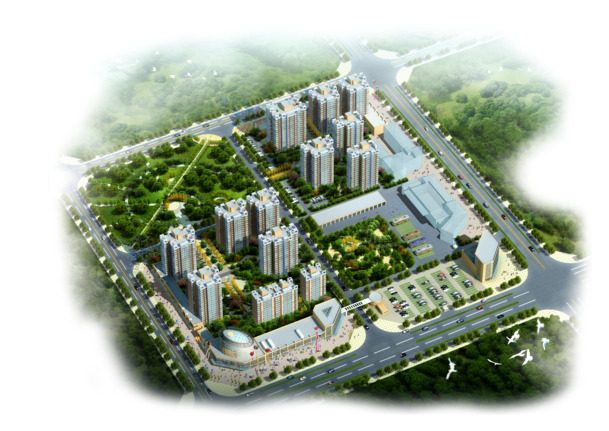 市中心摩天大楼高清PNG透明背景摄影图，创意风景设计素材下载