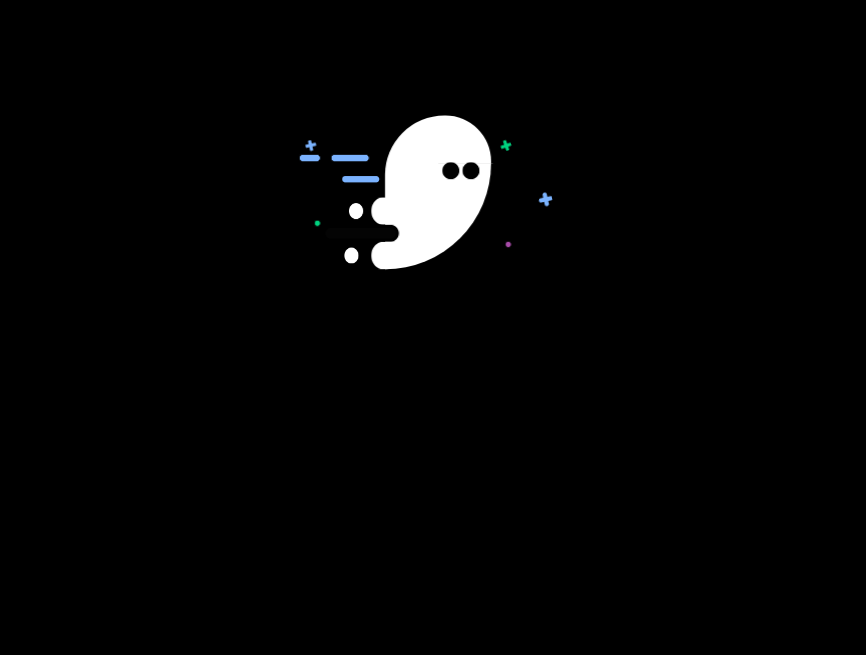 css动画效果代码，幽灵可爱动图素材