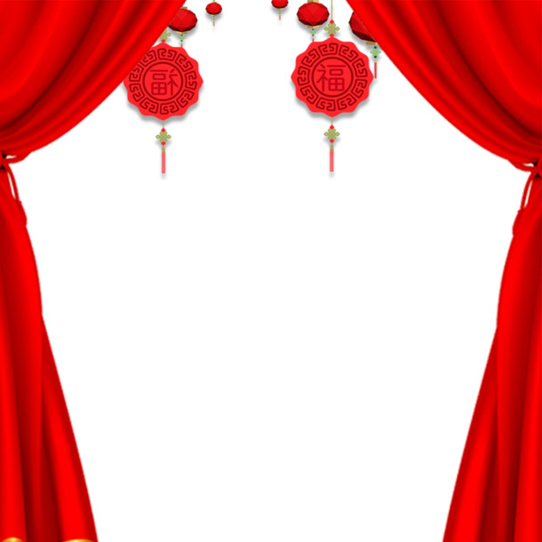 新年海报边框素材，高清PNG透明图片，创意装饰元素免费下载