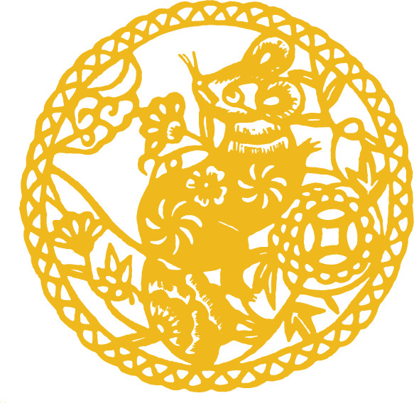 十二生肖剪纸PNG透明图片，高清中国风装饰元素，设计素材免费下载