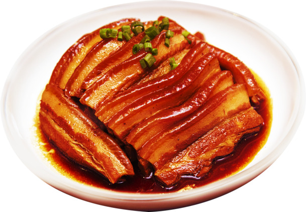 梅菜扣肉与虎皮扣肉高清PNG素材，透明免扣元素+PSD设计资源下载