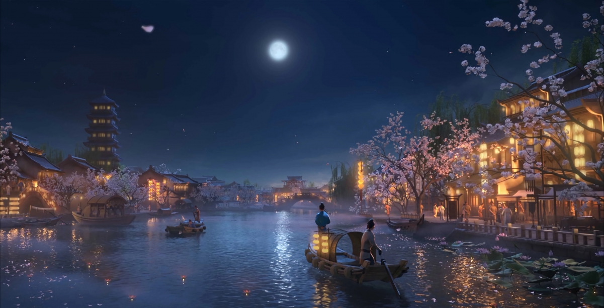 《长安三万里》扬州绝美剧照，4K超清壁纸，高清影视图片，4229x2160分辨率，免费下载