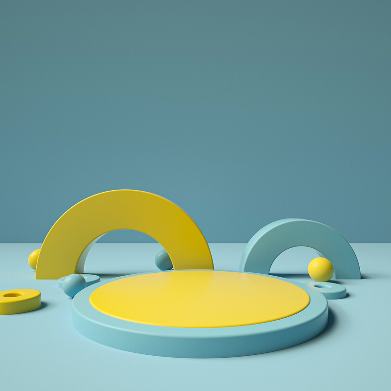 C4D立体背景图，高清JPG电商狂欢素材，一键下载