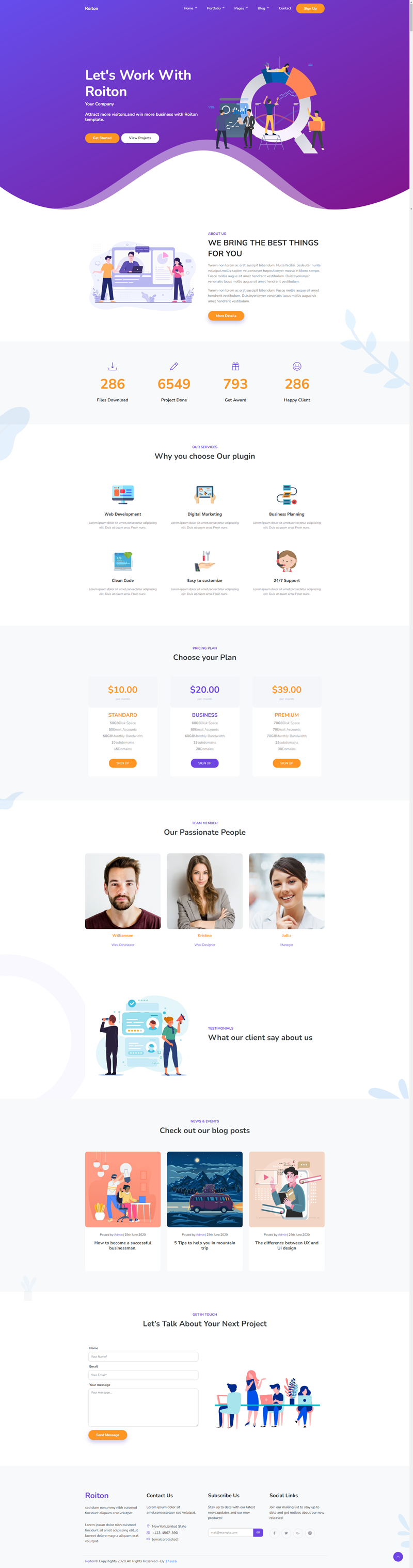 时尚的互联网公司网站模板，html5企业网站源码