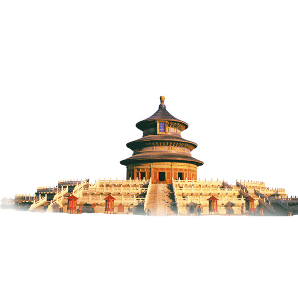 天坛PNG透明图，中国风装饰元素，高清素材免费下载