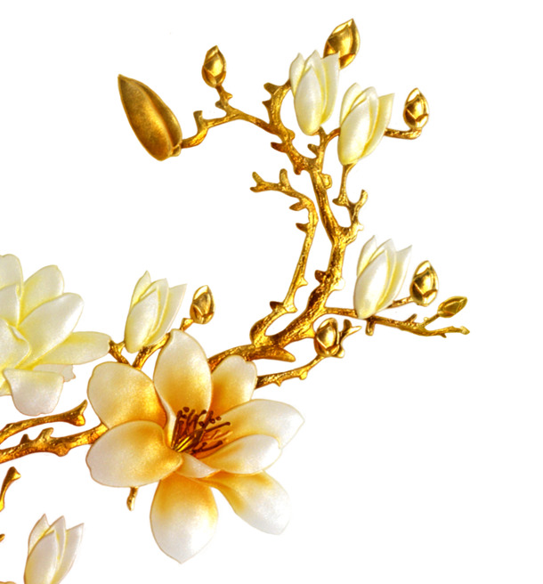 高清兰花背景墙PNG素材，透明植物图片，创意装饰元素，免费下载