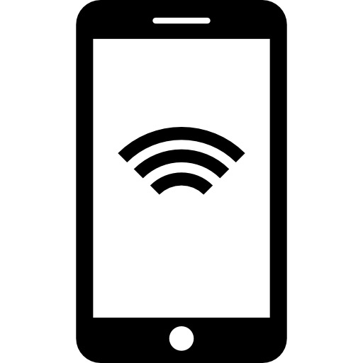 智能手机与无线互联网PNG图标，高清透明免抠元素，一键下载设计素材