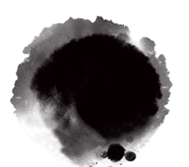 水墨笔触PNG透明图，高清装饰元素，设计素材免费下载