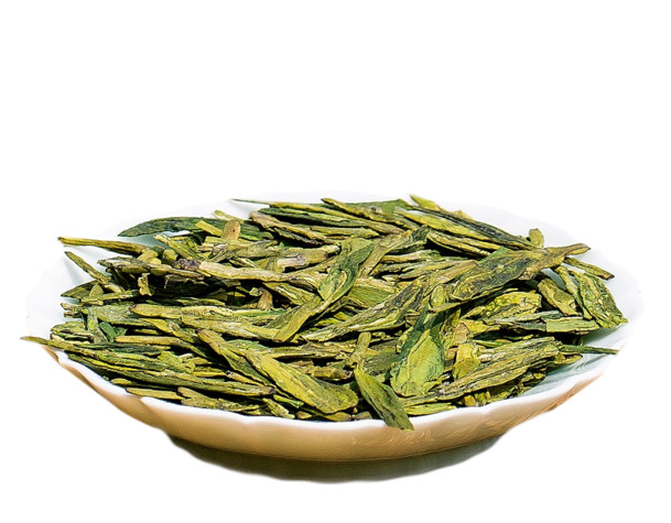 龙井茶叶高清PNG透明图，碗装植物装饰元素，设计素材免费下载
