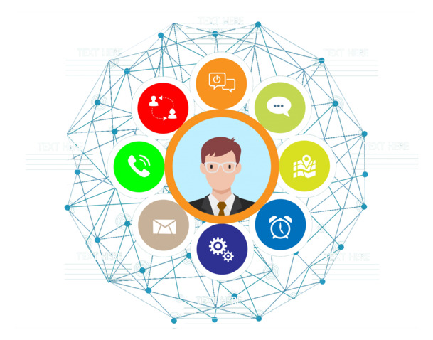 人物信息框架矢量图，高清PNG透明装饰元素，PPT/AI格式设计素材下载