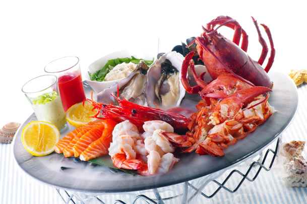 海鲜美食PNG透明图，动物装饰元素，PSD设计素材免费下载