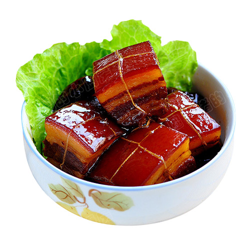 东坡肉高清PNG透明图，美味装饰元素，生活用品设计素材下载