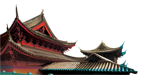 中国风城墙屋檐PNG透明图片，高清装饰元素，免费下载设计素材