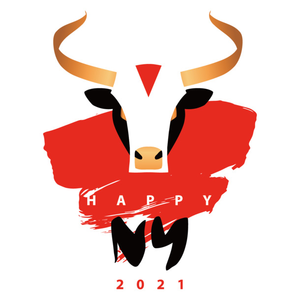 牛年2021节日素材大放送，创意高清PNG透明图，元旦春节元宵一网打尽，AI格式下载享不停！