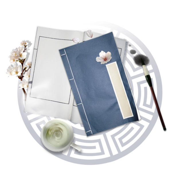 古韵书香PNG素材，高清动植物元素，透明PNG与PSD格式下载