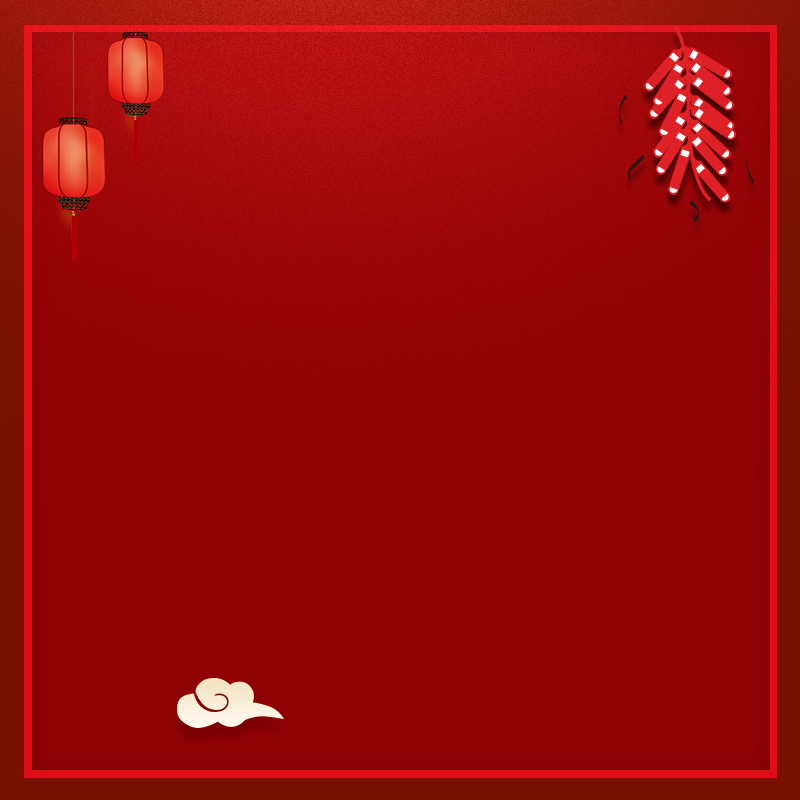 新春复古中国风，红色渐变灯笼淘宝主图设计素材，高清JPG下载