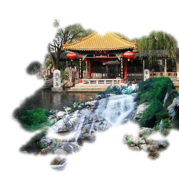 济南美景建筑PNG透明背景图，高清摄影素材免费下载