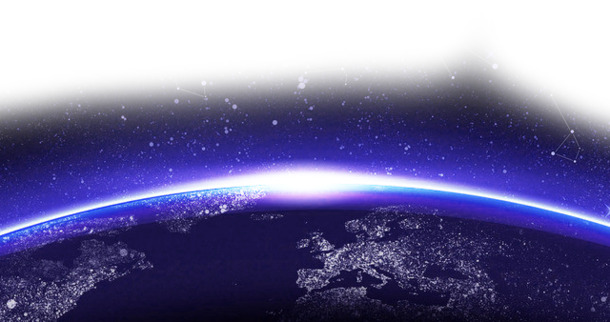 星空地球透明PNG背景，抽象梦幻设计素材，免费下载
