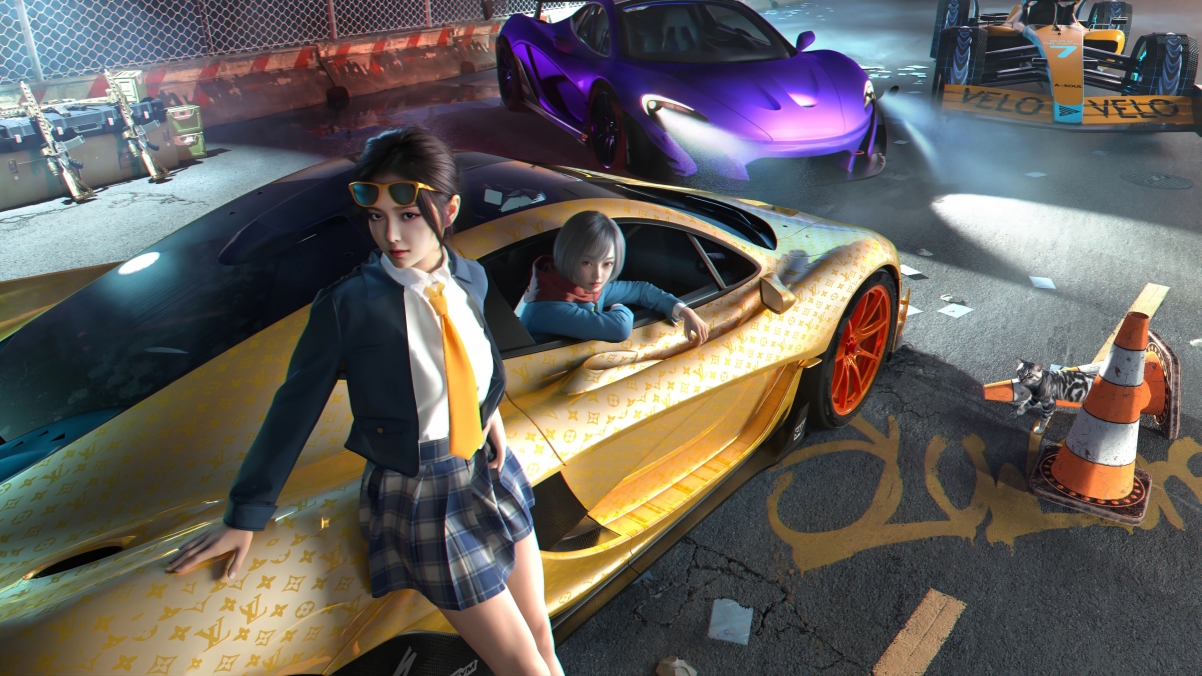 高清4K壁纸大放送，可爱女孩美女与炫酷跑车，精美桌面背景等你来选！